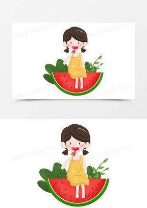 小孩吃瓜漫画,小孩吃瓜漫画里的欢乐时光