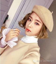 韩国网红短发女神,韩国网红的时尚演绎”
