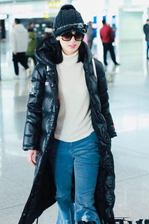 明星超长款羽绒服,明星同款超长羽绒服大揭秘